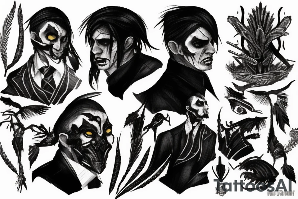 Mark of the outsider, dishonored, corvo tattoo idea