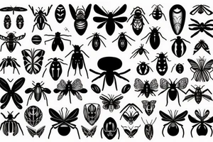 Black widow spider tattoo idea