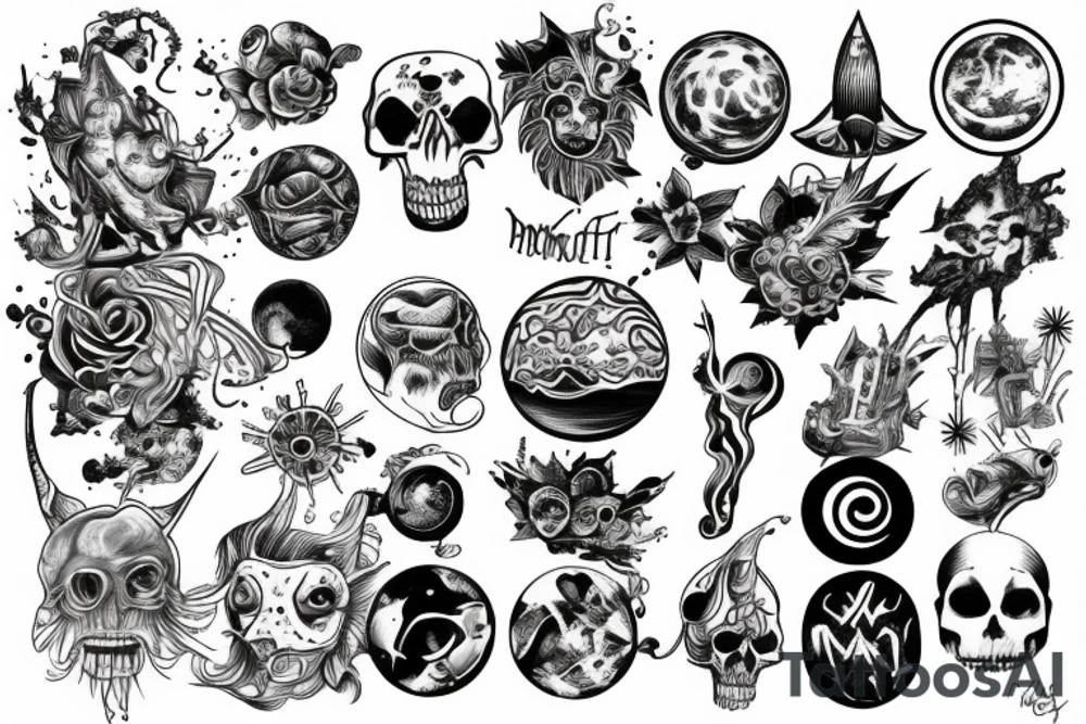Planet tattoo idea