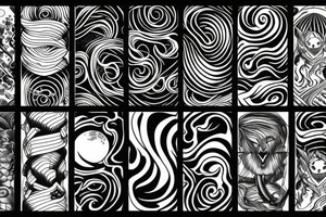 Wave planet tattoo idea
