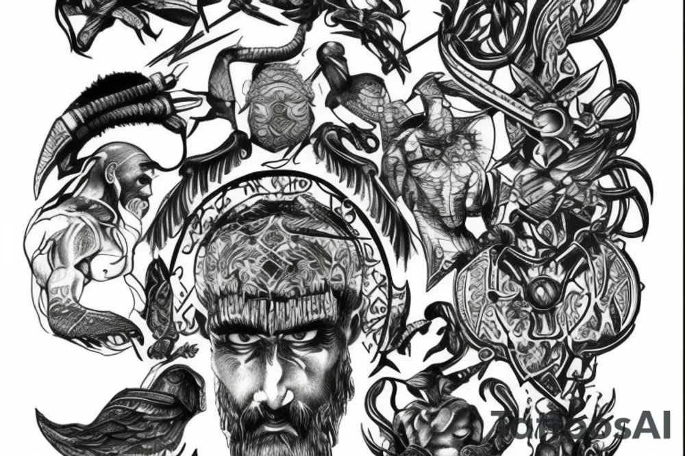 God of war tattoo idea