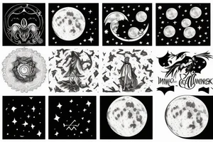 The moon which is illuminating the darkness of the night. tattoo idea