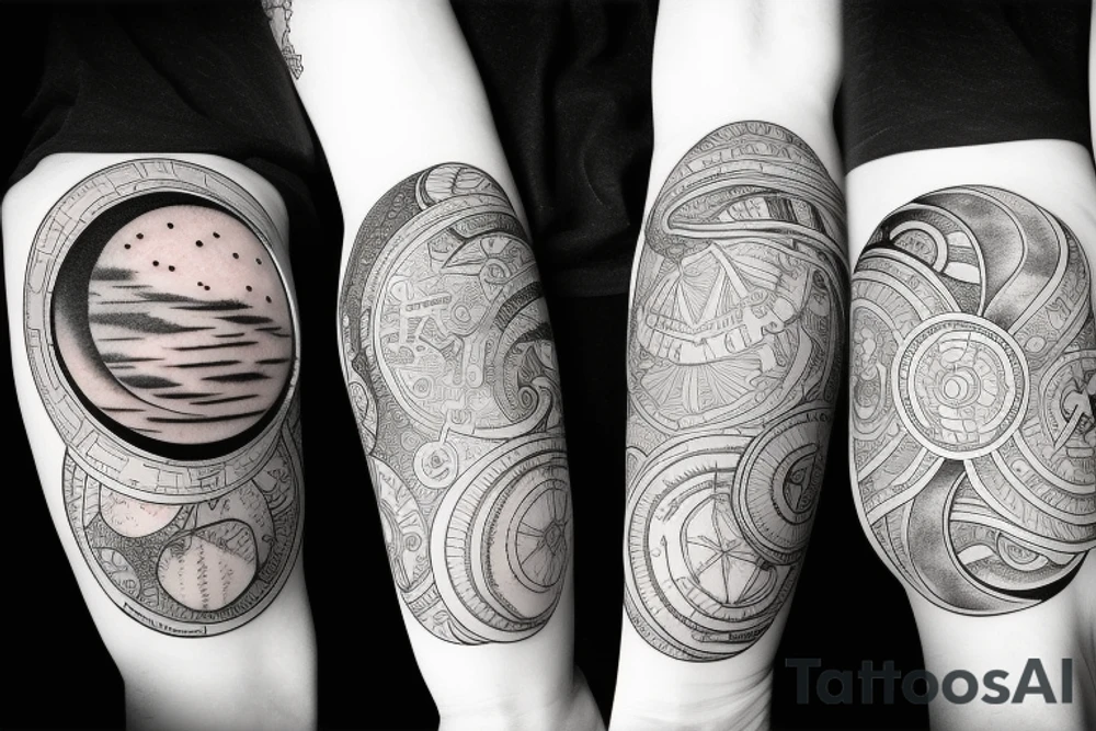 The moon tattoo idea