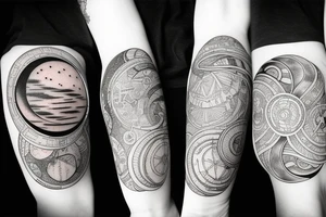 The moon tattoo idea
