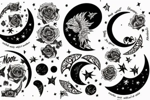 The moon tattoo idea