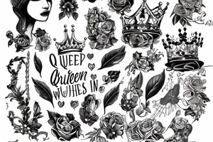 queen without a king, that build her walls to high tattoo idea