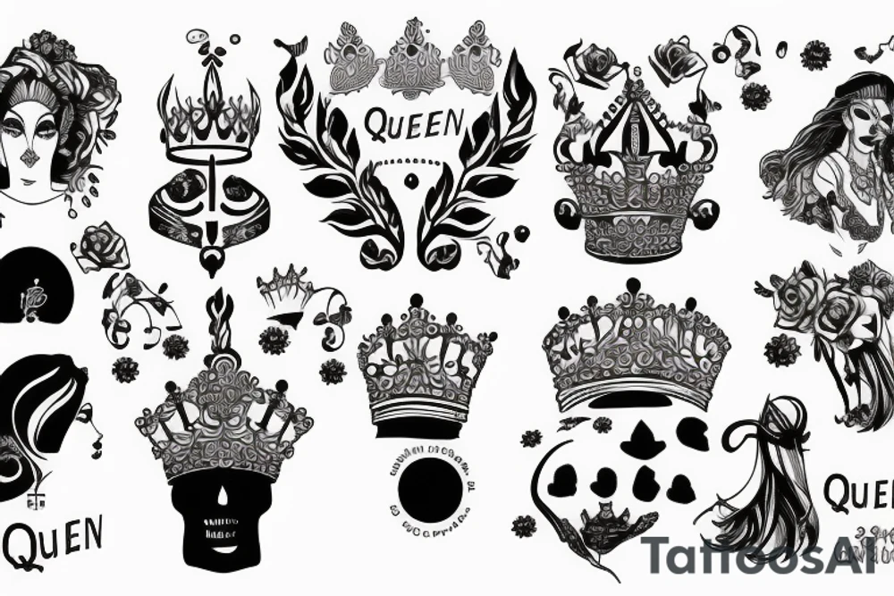 queen without a king, that build her walls to high tattoo idea