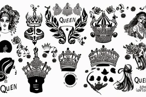 queen without a king, that build her walls to high tattoo idea