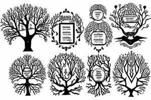 Family tree, roots, branches tattoo idea