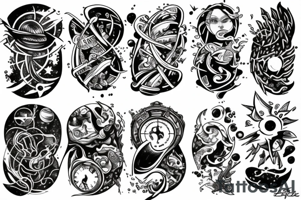 Space time world tattoo idea