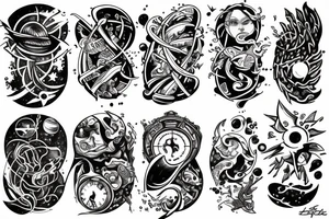 Space time world tattoo idea