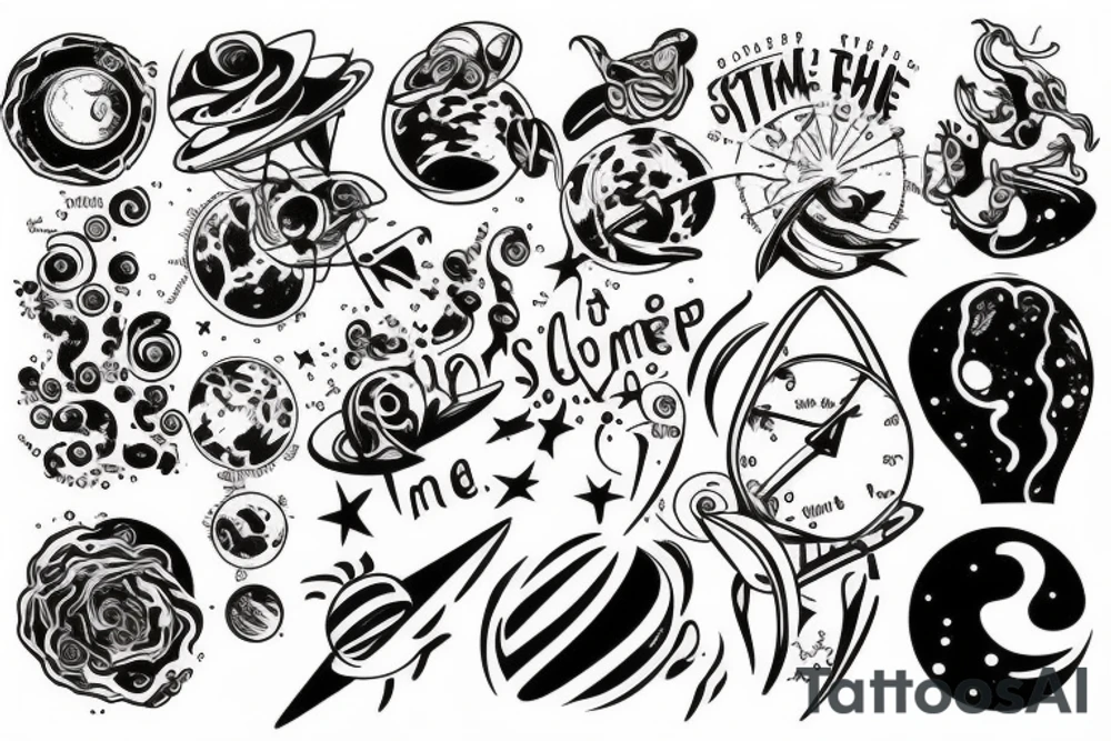Space time tattoo idea