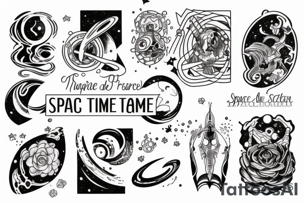 Space time tattoo idea