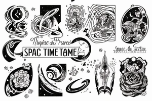 Space time tattoo idea