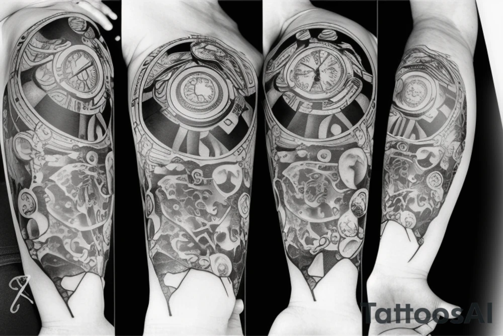Space time tattoo idea