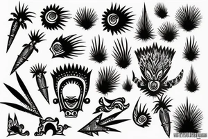 spiky tattoo idea