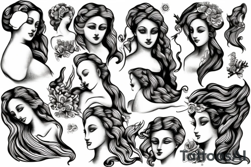 Birth of Venus tattoo idea