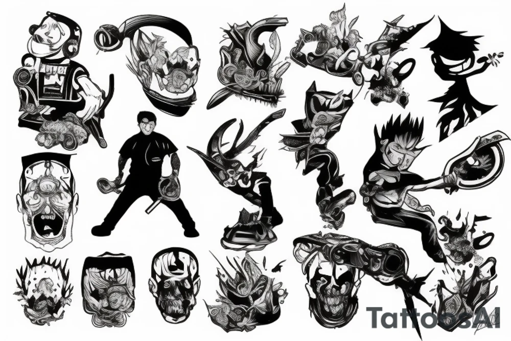 power from chainsaw man tattoo idea