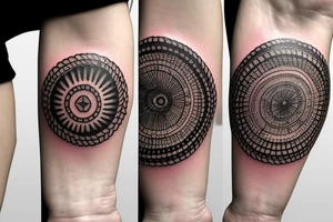 round ring tattoo idea