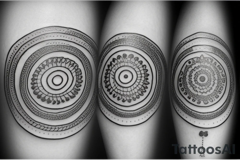 round ring tattoo idea