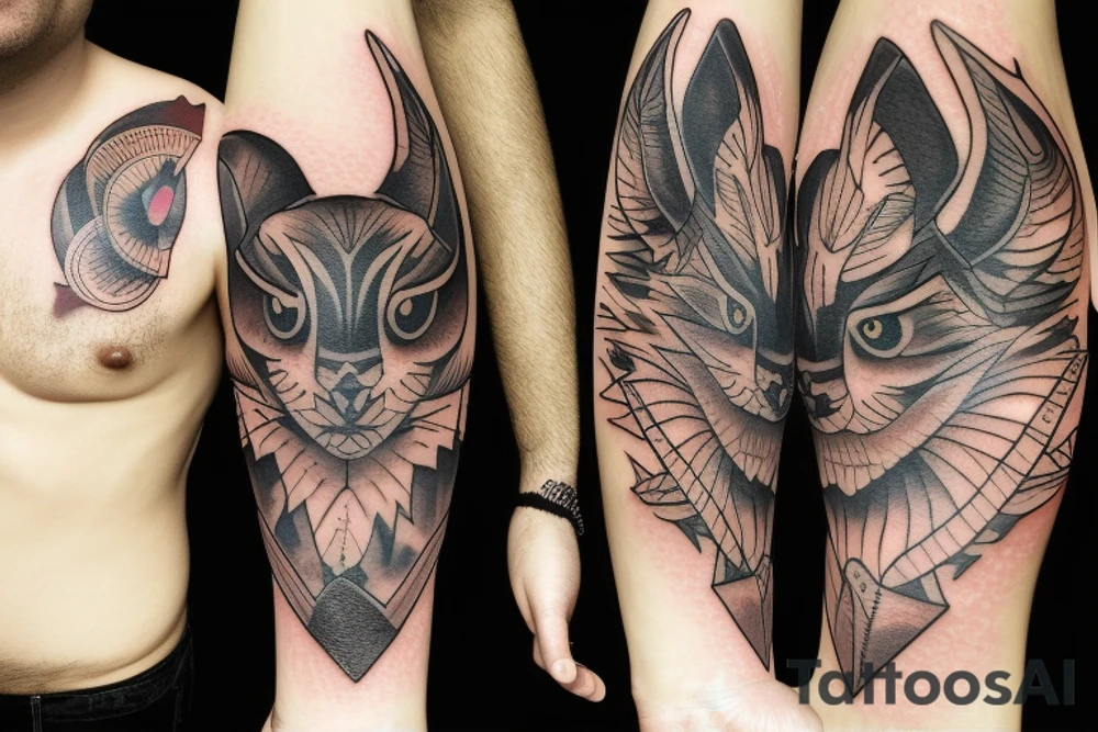 bat photo tattoo tattoo idea