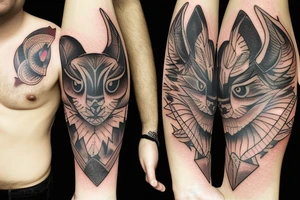 bat photo tattoo tattoo idea
