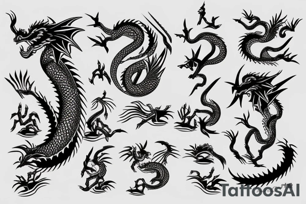 african dragon tattoo idea