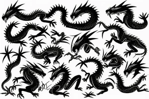african dragon tattoo idea