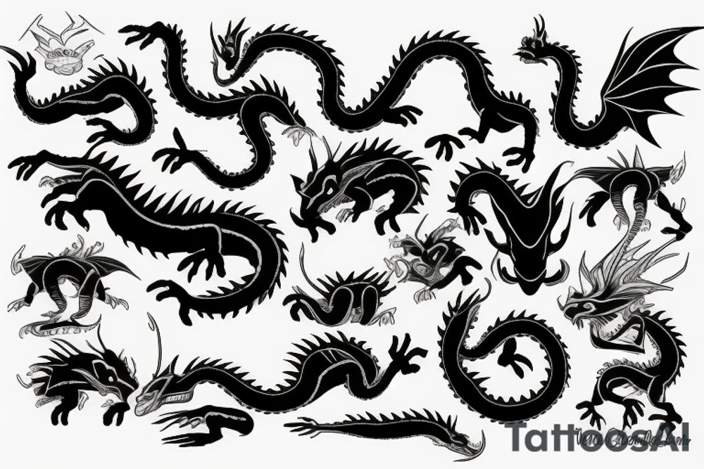 african dragon tattoo idea