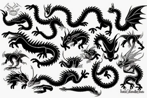 african dragon tattoo idea