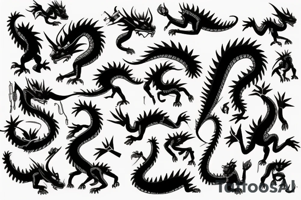 african dragon tattoo idea