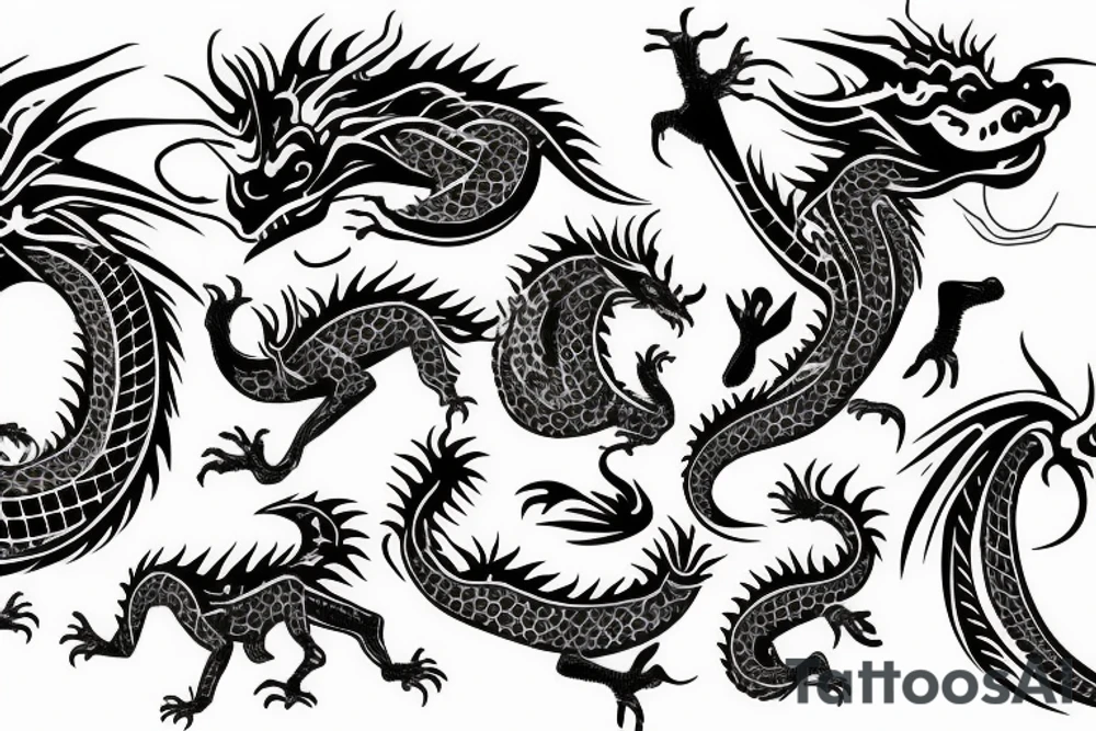 african dragon tattoo idea