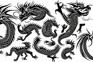 african dragon tattoo idea
