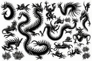 african dragon tattoo idea
