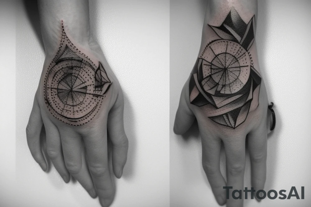Little sea for hand tattoo idea