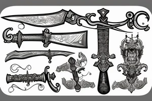 sword 
scale tattoo idea