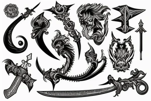 sword 
scale
minimal tattoo idea