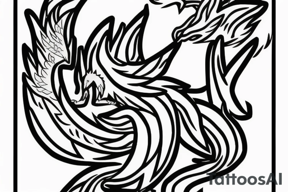 nine-tailed fox from naruto tattoo idea