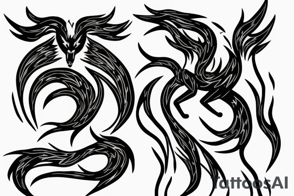 nine-tailed fox from naruto tattoo idea
