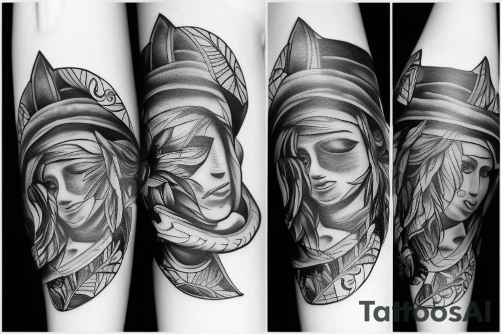 tattoo with spiritual meaning, brother and sister tattoo idea