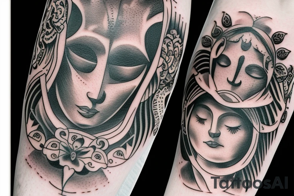 tattoo with spiritual meaning, brother and sister tattoo idea