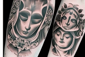 tattoo with spiritual meaning, brother and sister tattoo idea