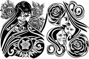 brother and sister symbolic tattoo tattoo idea