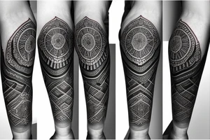 forearm mandala sleeve tattoo idea