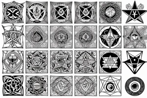 Heptagram tattoo idea