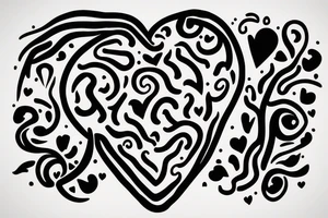 brain and heart tattoo idea