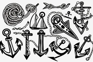 anchor
sailing tattoo idea