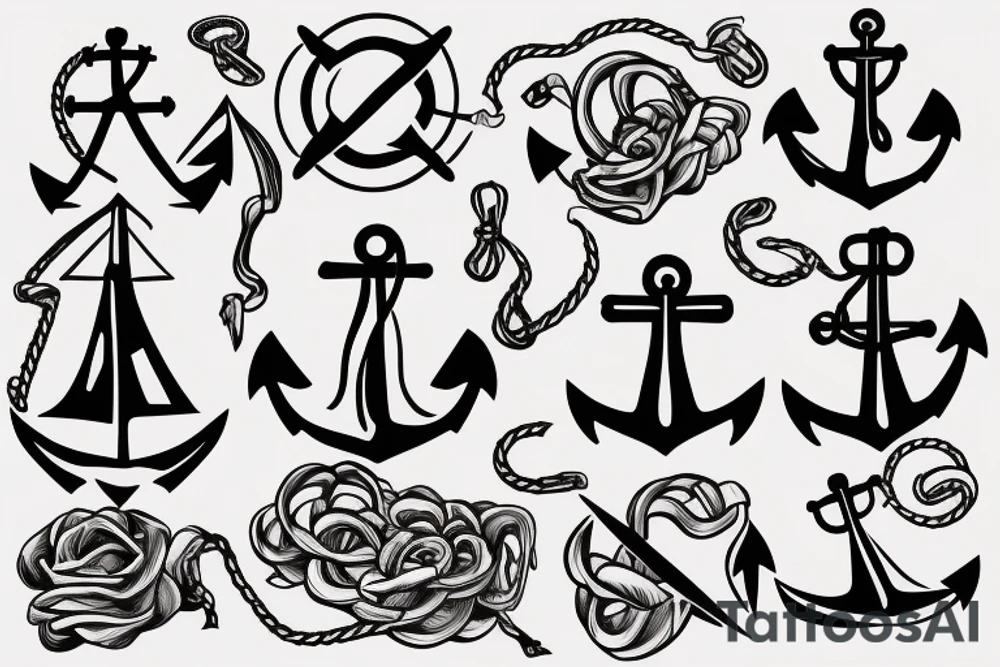 anchor
sailing tattoo idea