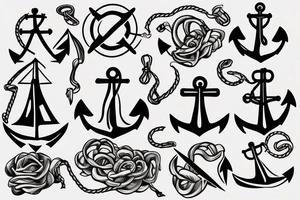 anchor
sailing tattoo idea