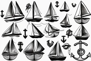 anchor
sailing
sailboat tattoo idea